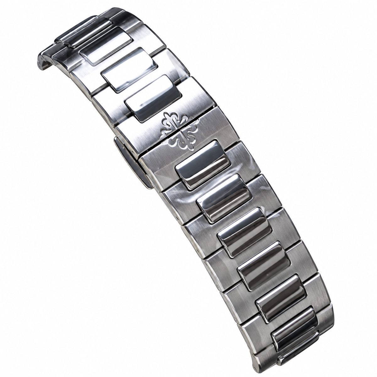Patek Philippe Nautilus Blue Sapphire Baguette Steel Grey Dial