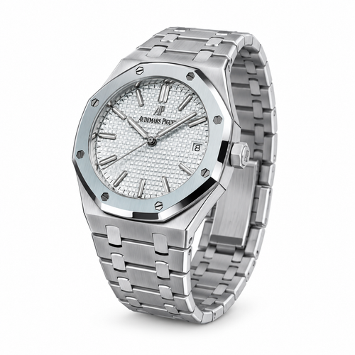 Audemars Piguet Royal Oak Automatic White Tapisserie Steel