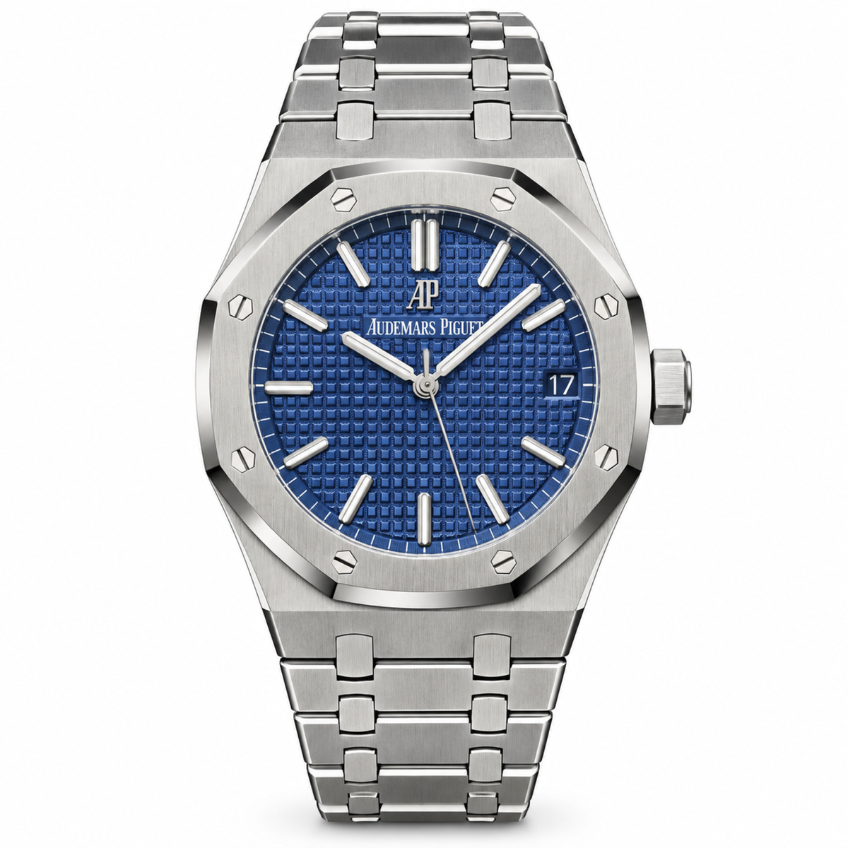 Audemars Piguet Royal Oak Automatic Date Steel Blue Dial