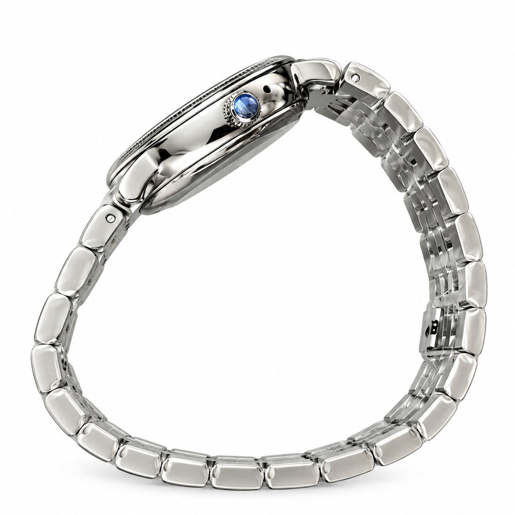 Longines Elegant Collection – Blue Diamond Dial Steel Bracelet Ladies