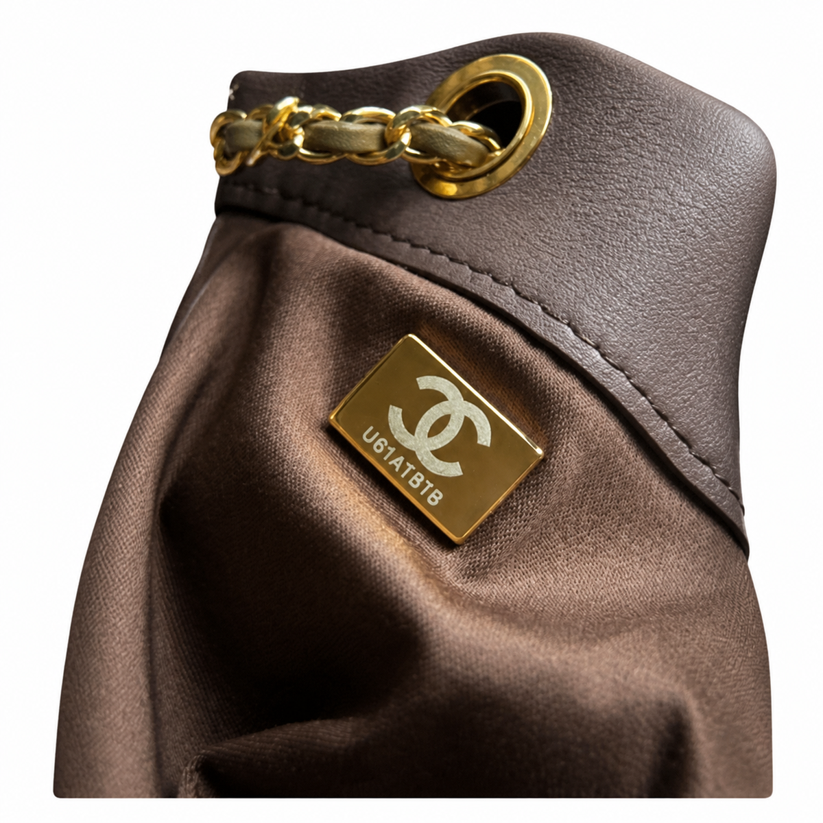 Chanel Quilted Leather Substantial Chain Crossbody