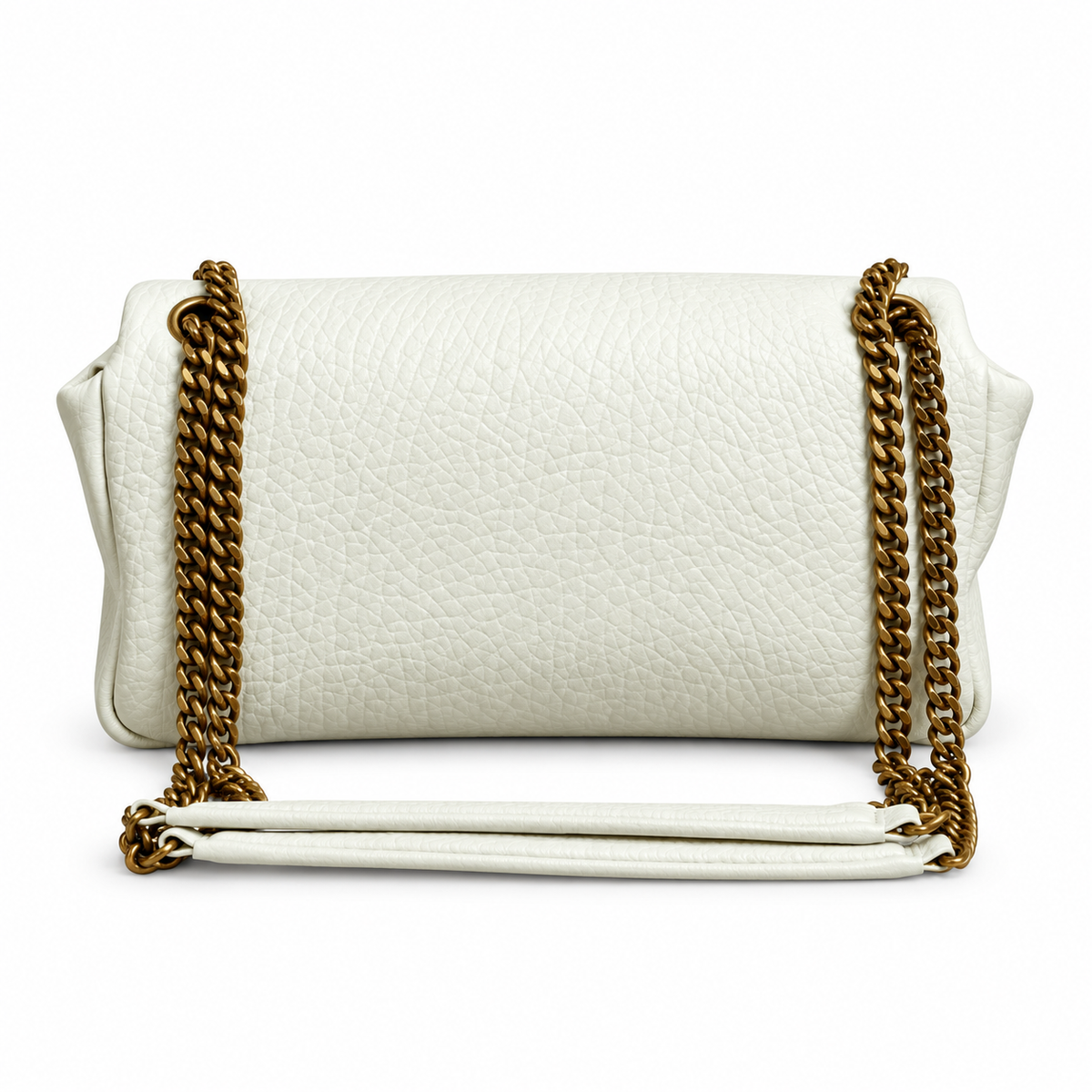 YSL Saint Laurent Gaby Envelope Bag – White