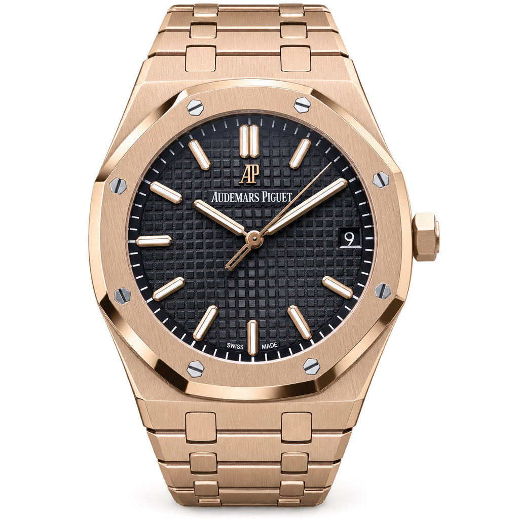 Audemars Piguet Royal Oak 41mm Rose Gold Black Dial