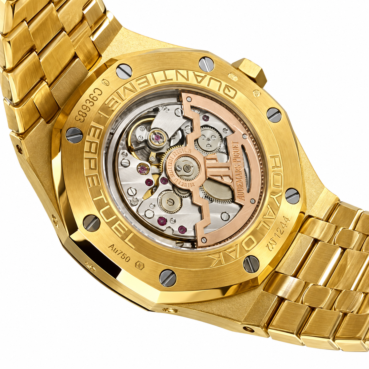 Audemars Piguet Royal Oak Perpetual Calendar Moon Phase Yellow Gold Blue