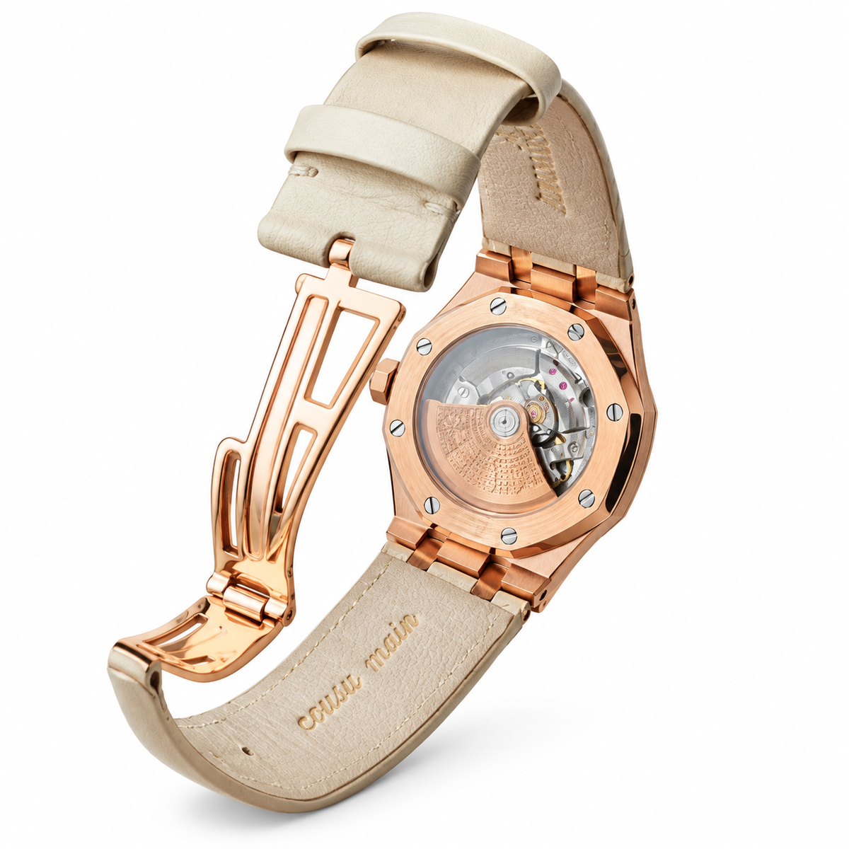Audemars Piguet Royal Oak Automatic Rose Gold Rainbow Sapphire