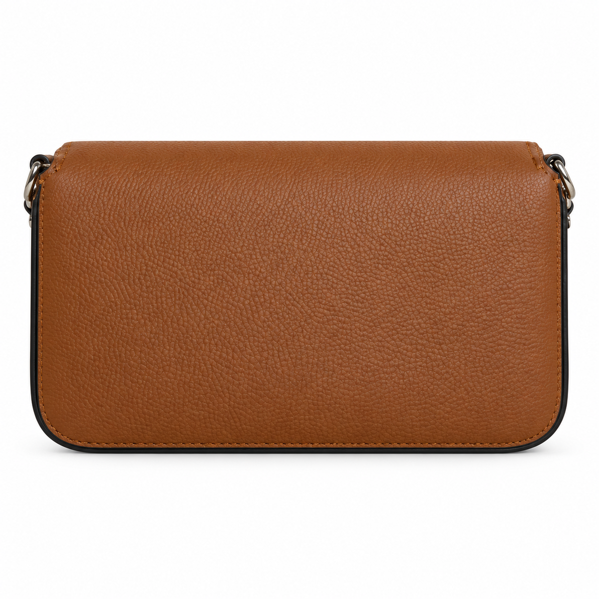 Fendi FF Shoulder Bag – Jacquard Canvas & Leather Trim, Flap Closure, 26cm