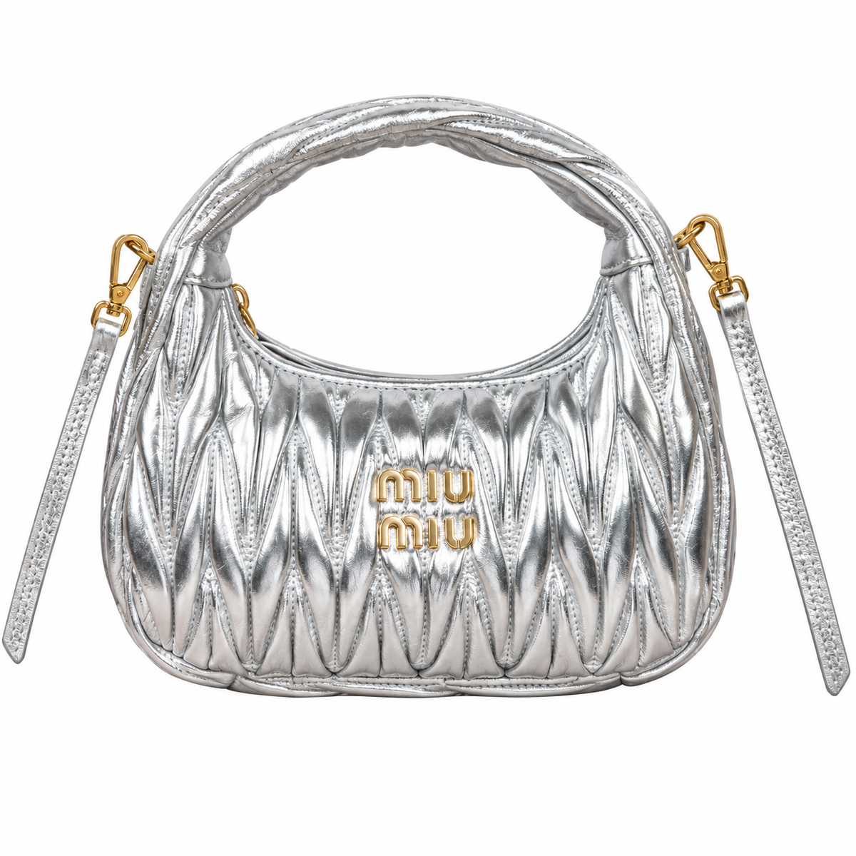Miu Miu Leather Top Handle Bag 23 cm