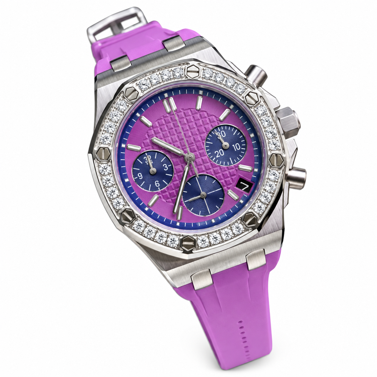 Audemars Piguet Royal Oak Offshore Ladies Chrono Purple Diamond