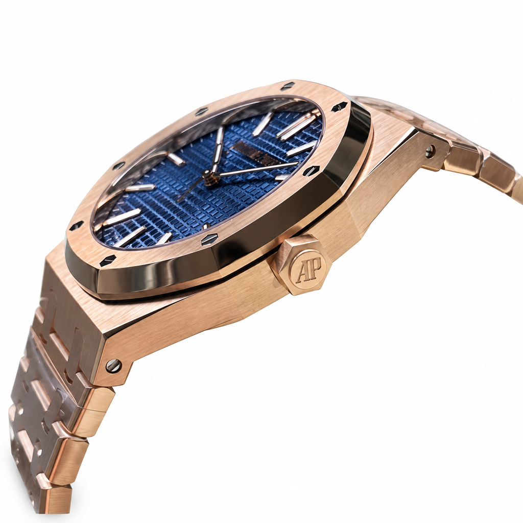 Audemars Piguet Royal Oak 41mm Rose Gold Blue Dial