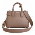 Burberry Taupe Elegance Top Handle Bag