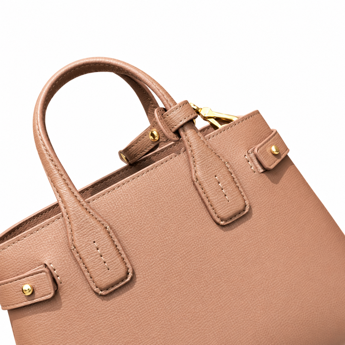 Burberry Rosewood Signature Top Handle Bag